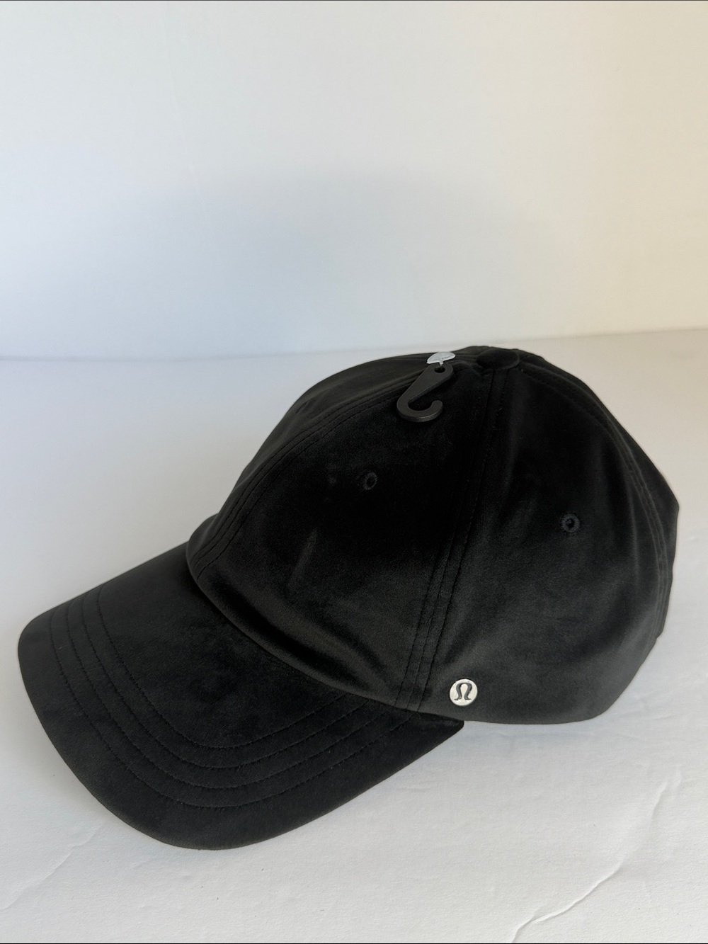 🆕 LULULEMON Classic Ball Cap Velour Black NWT Unisex Hat Size S/M